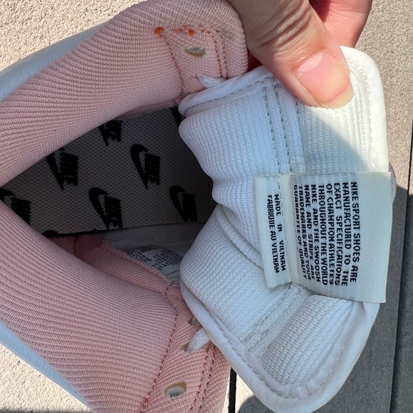 Women’s White and pink denim raw edge Nike Dunks - Picture 7 of 7